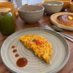 Omelette del desayuno buffet de Artesano Desayuno Buffet en Ibarra, Ecuador